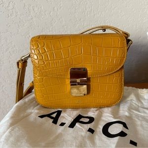 APC Grace Mini Bag Croc Embossed